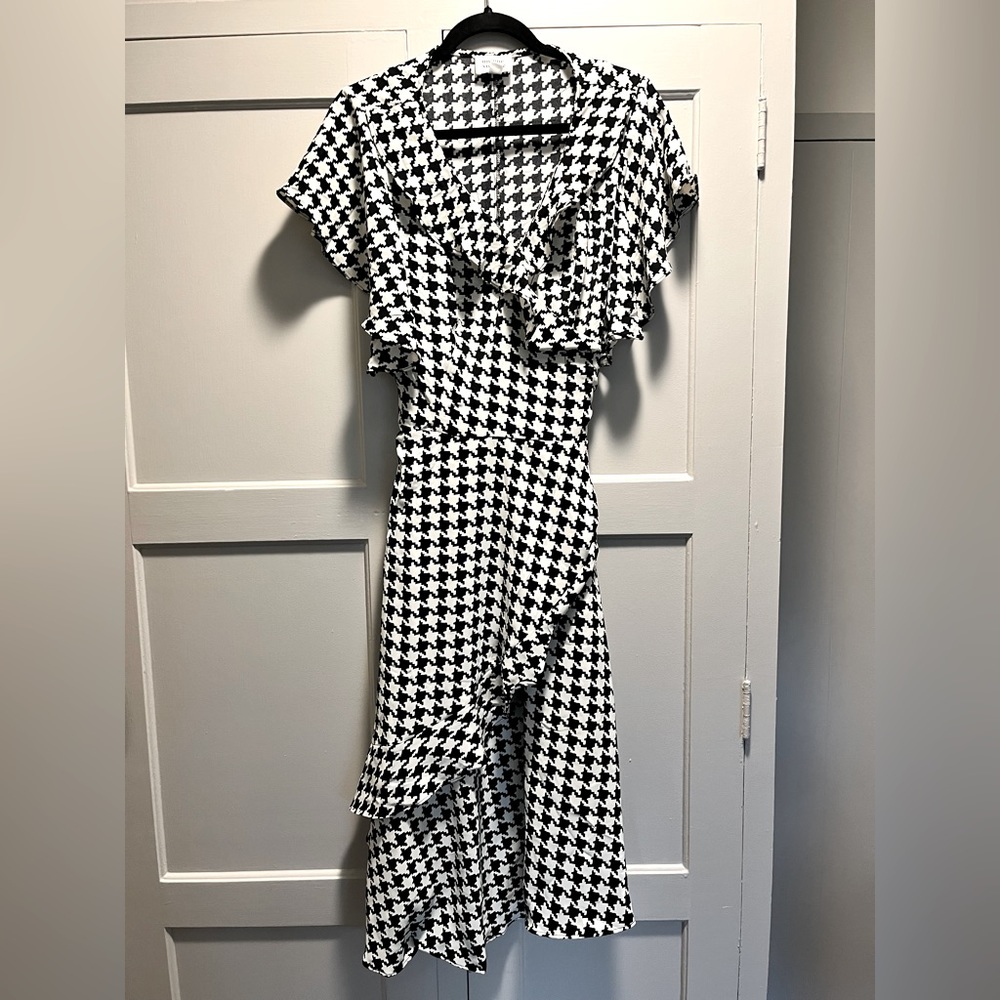 herringbone wrap dress Unique Vintage retro cute